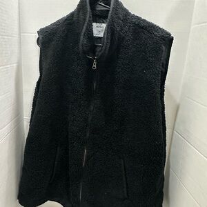 Old Navy Woman’s XXL Black Zip Up Fleece Vest